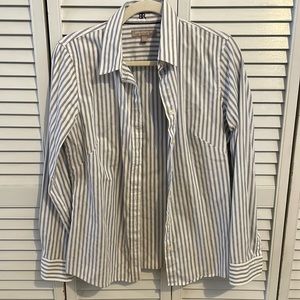Banana Republic Non Iron Fitted Striped Blouse